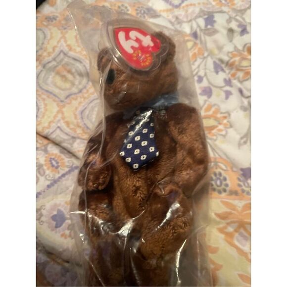 TY HERO Father’s Day Bear Original Beanie Babies Stuffed  Collection - Picture 8 of 10